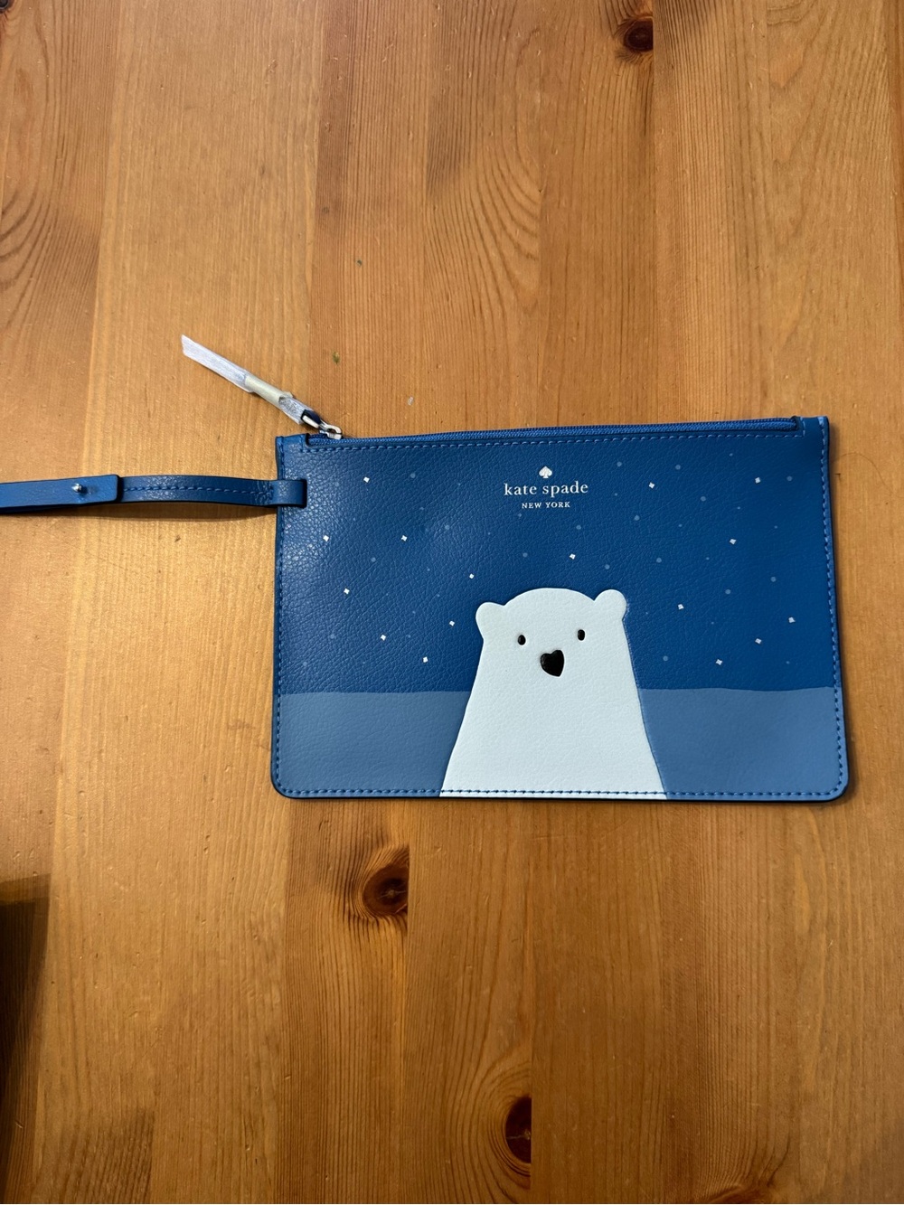 New! Kate Spade New York Arctic Friends Polar Bear Wristlet